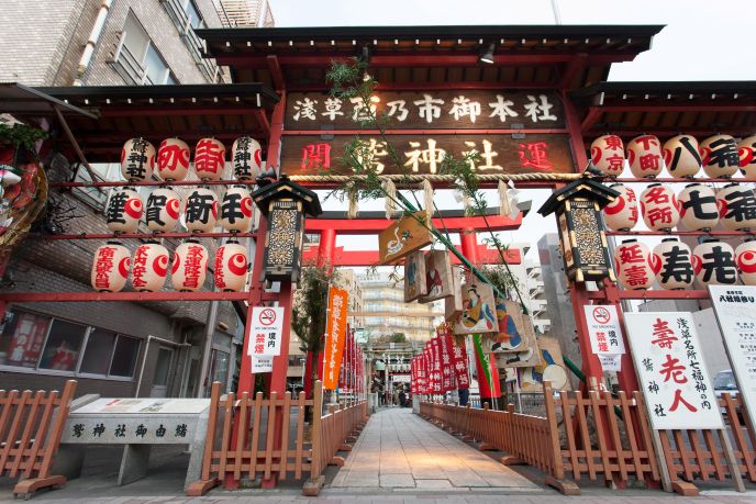 東京都台東区にある鷲神社のイメージ