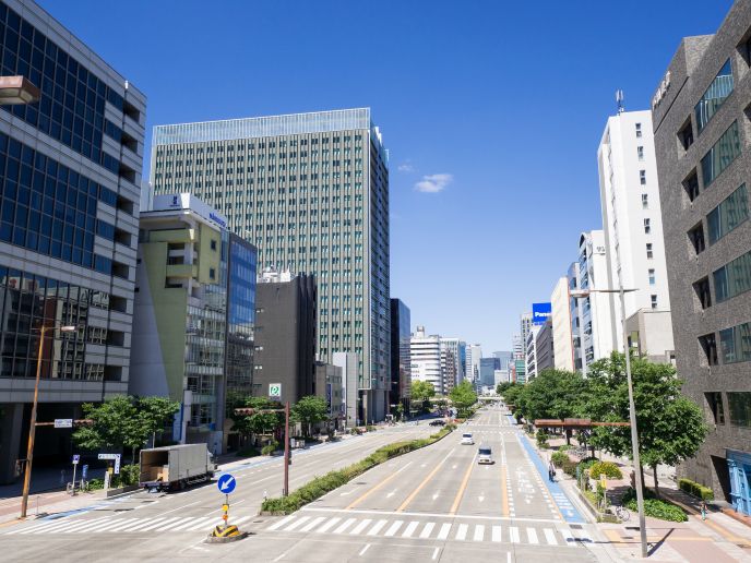名古屋、泉・東桜エリアのオフィス街