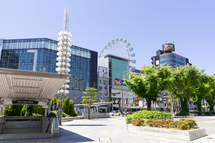 栄駅（名古屋駅周辺）エリアの外観