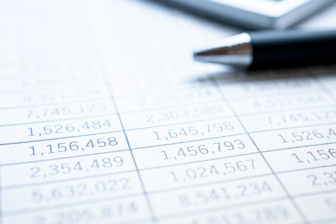 売上高を示す数値資料のイメージ