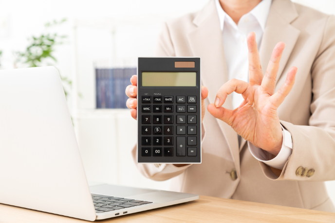 計算によって費用が明確になるイメージ