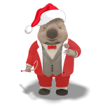 sidney wombat xmas small